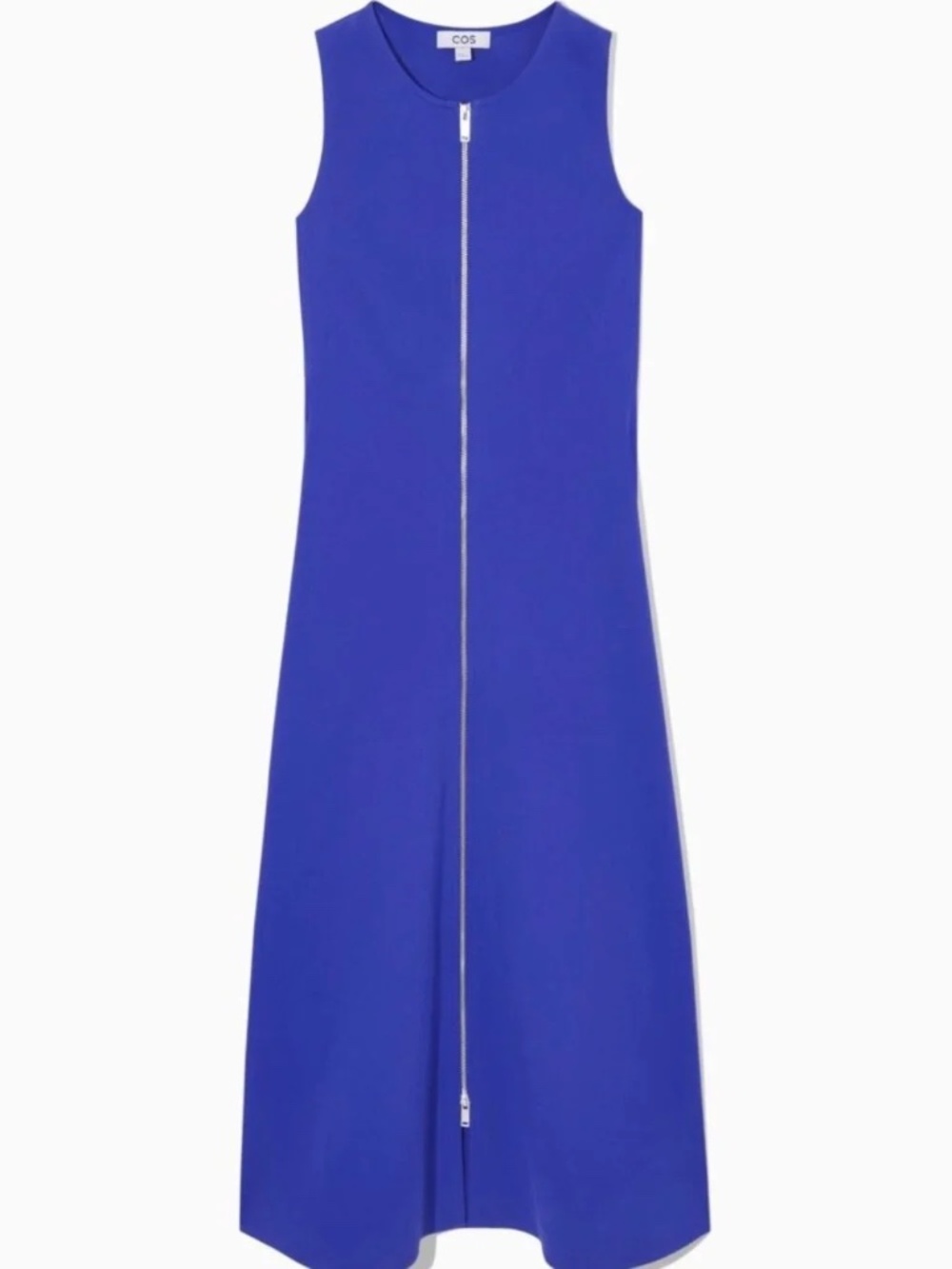 COS Flared Zip-up Midi Dress